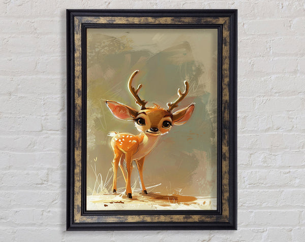 Cute Little Deer Framed Print