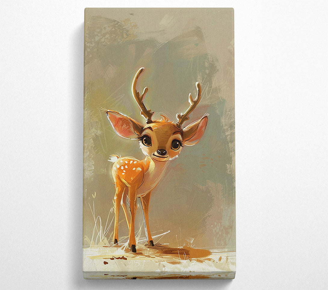  A Canvas Print of Cute Little Deer Canvas Wall Art
