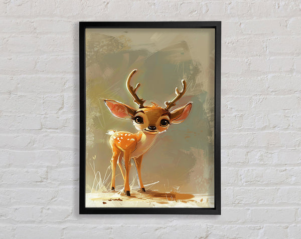 Cute Little Deer Framed Print