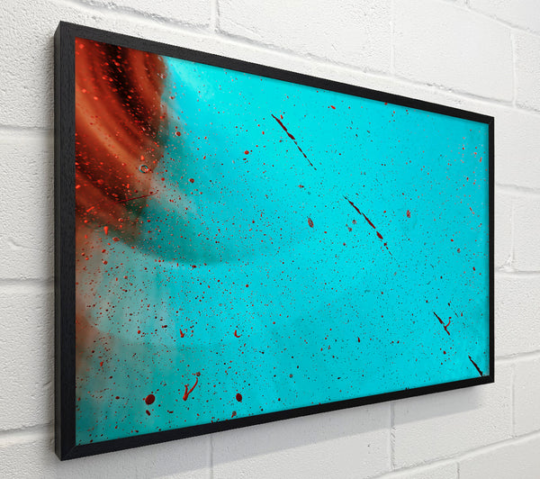 Teal Splattering Sky