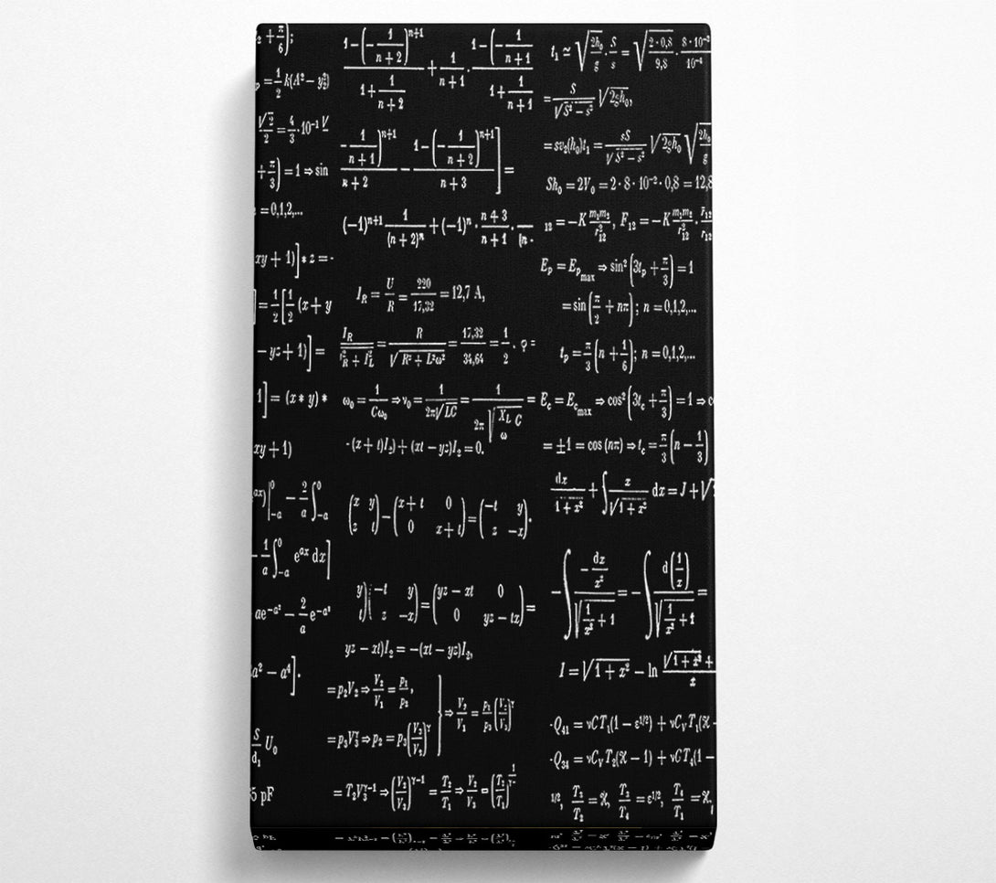  A Canvas Print of White Equation Symphony Canvas Wall Art