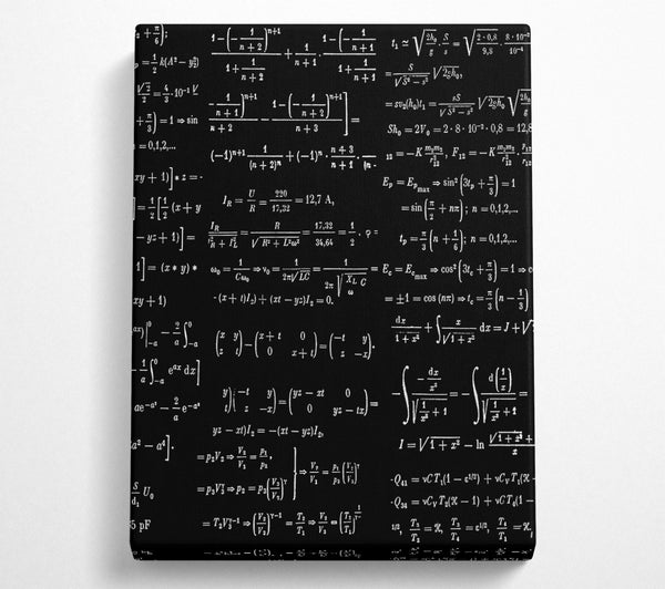  A Canvas Print of White Equation Symphony Canvas Wall Art