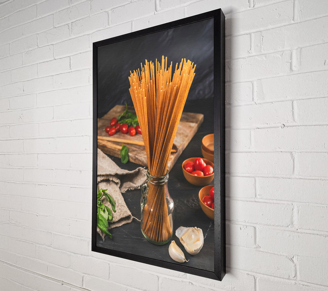  A Canvas Print of Golden Wheat Spaghetti Canvas Art
