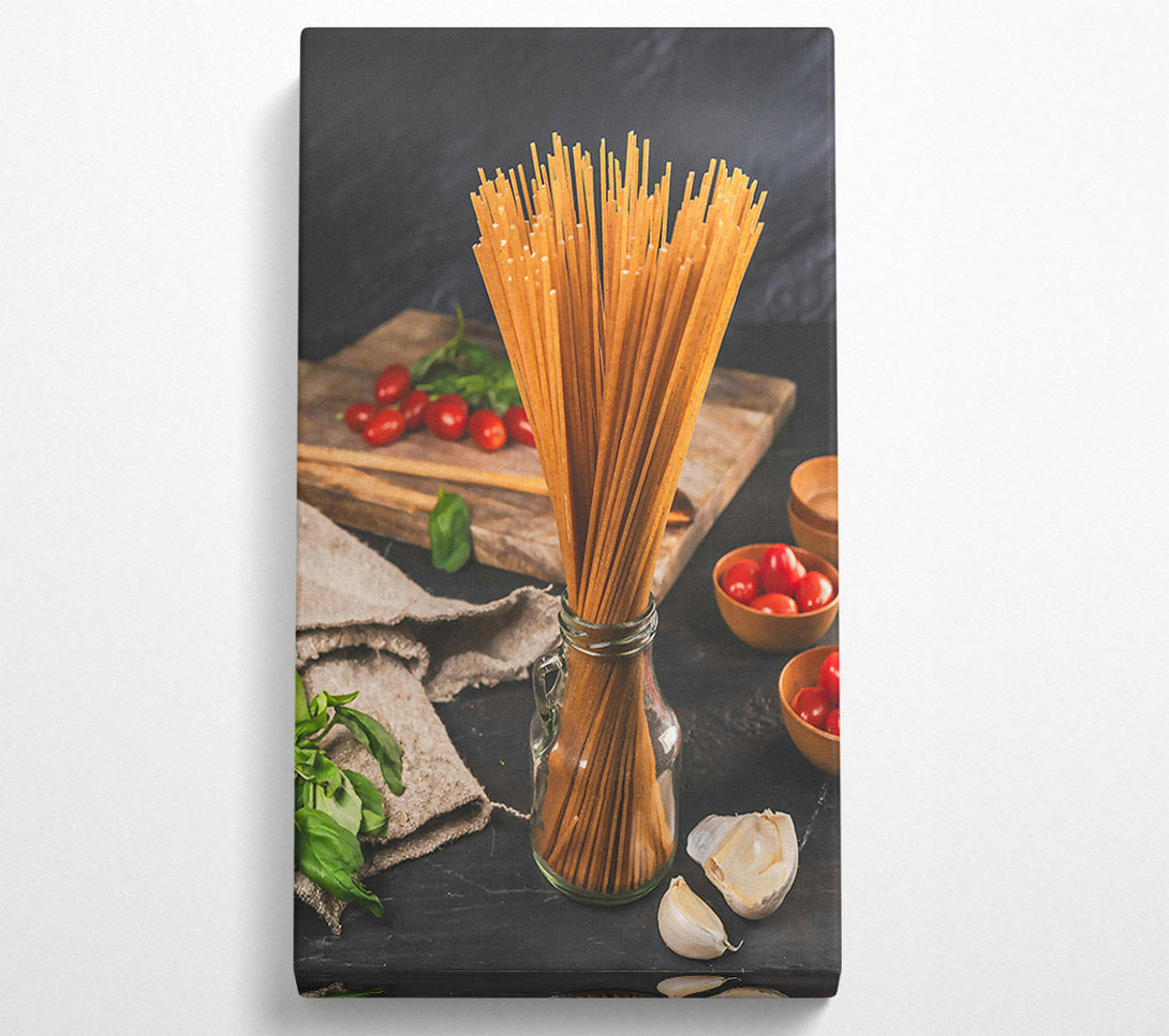  A Canvas Print of Golden Wheat Spaghetti Canvas Art