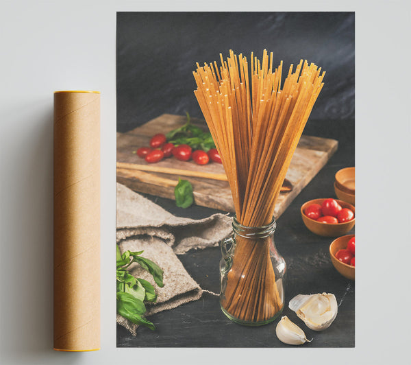 Golden Wheat Spaghetti Poster