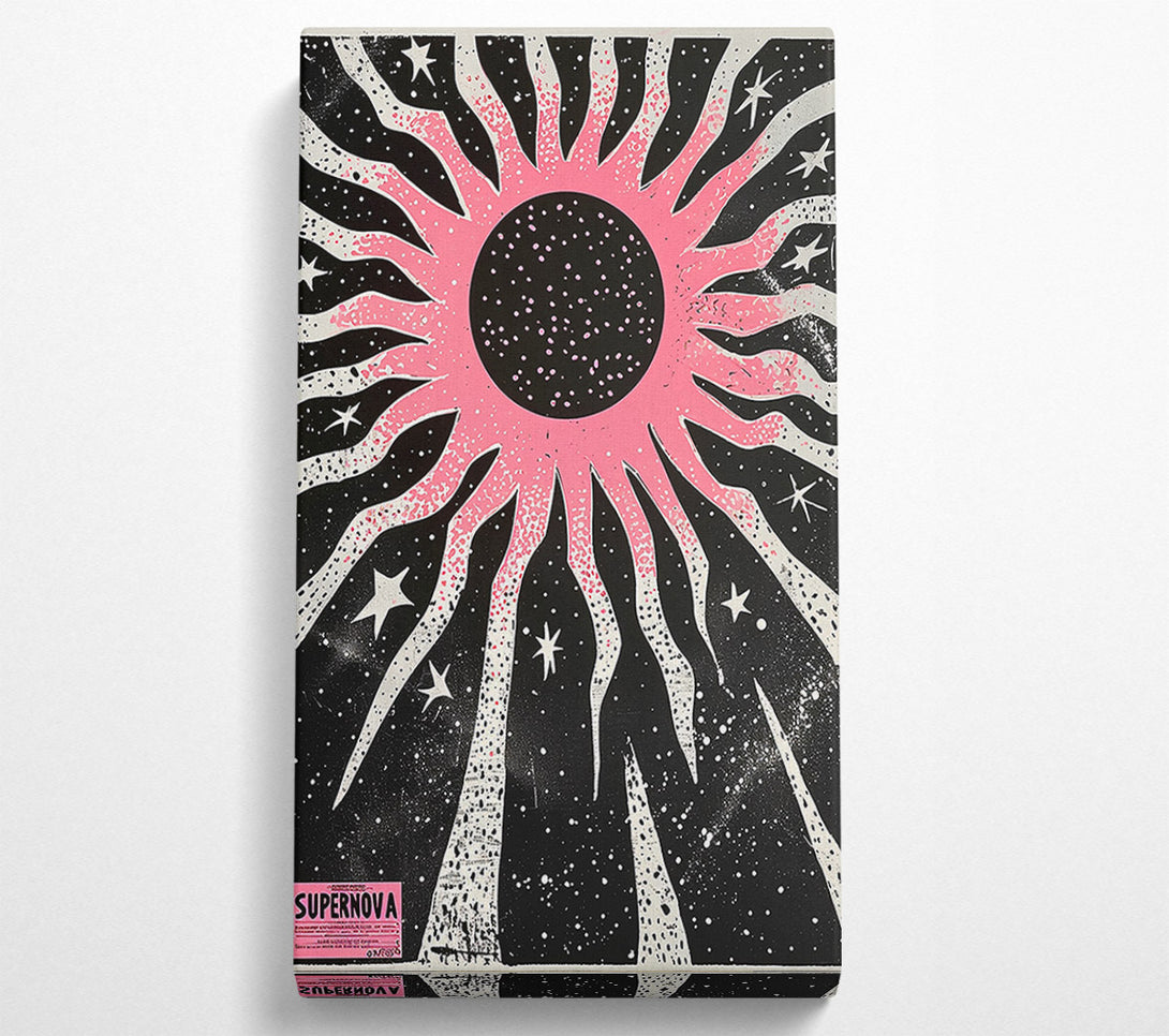  A Canvas Print of Pink Cosmic Burst Canvas Art