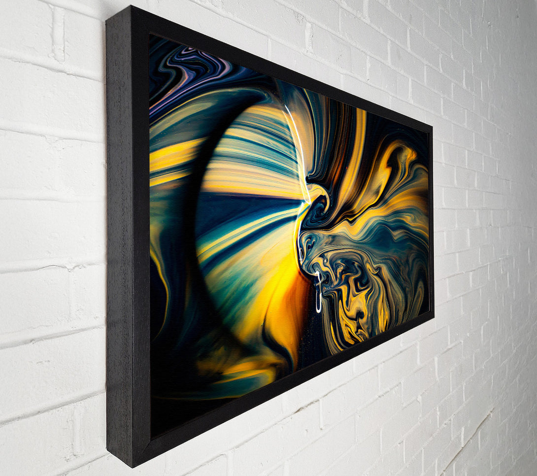  A Canvas Print of Golden Swirls Of Darkness Canvas Print