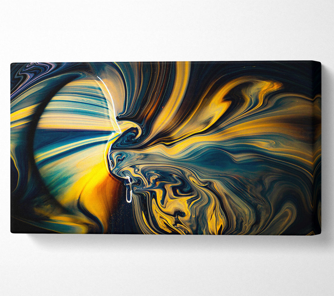  A Canvas Print of Golden Swirls Of Darkness Canvas Print