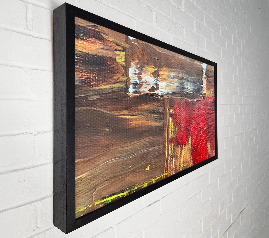  A Canvas Print of Crimson Brushstrokes Canvas Art