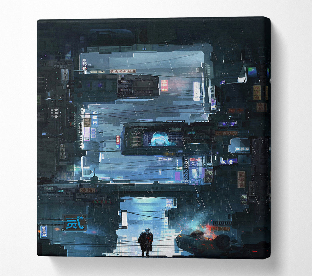  A Canvas Print of Cyber Punk Canvas Wall Art
