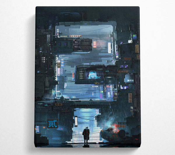  A Canvas Print of Cyber Punk Canvas Wall Art