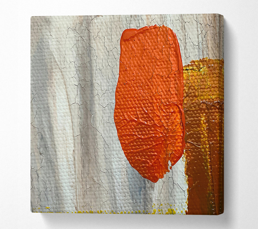  A Canvas Print of Crimson Crackled Canvas Canvas Art