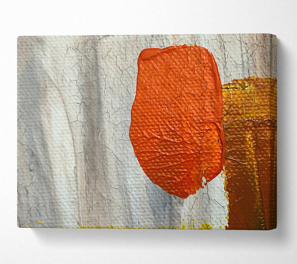  A Canvas Print of Crimson Crackled Canvas Canvas Art
