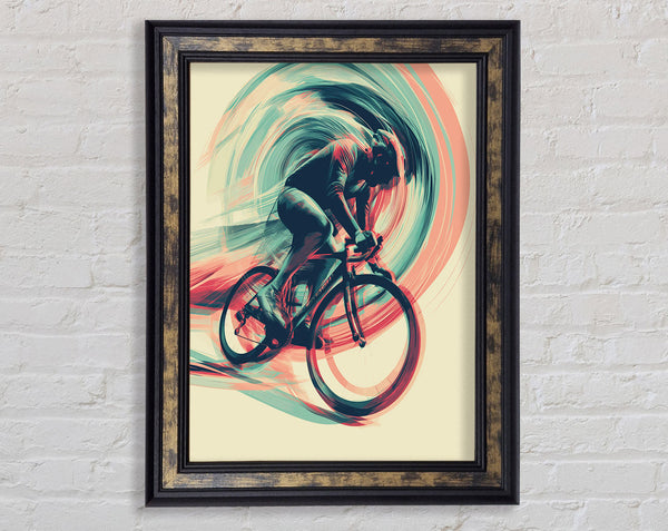 Cycle Wave Framed Print