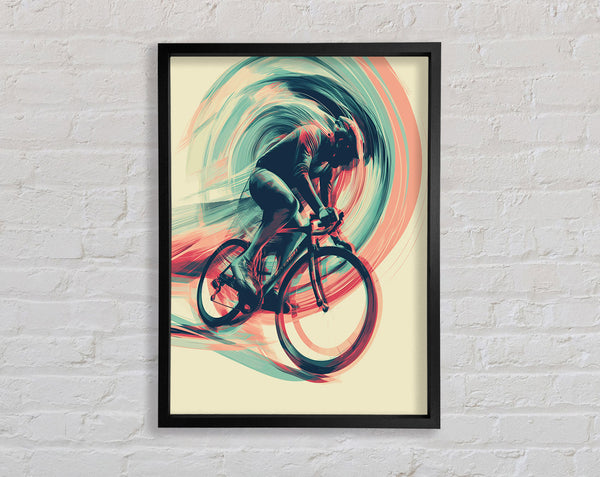 Cycle Wave Framed Print
