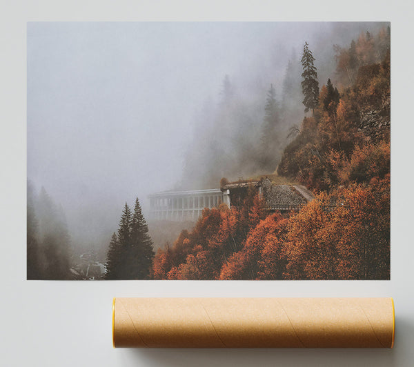 Autumn Foggy Structure Print