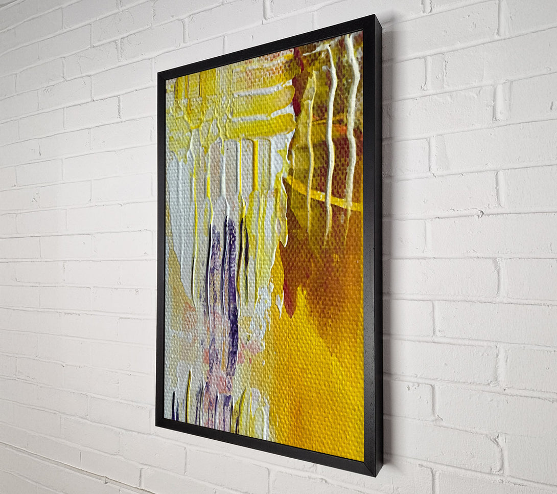  A Canvas Print of Golden Dripping Hues Canvas Art