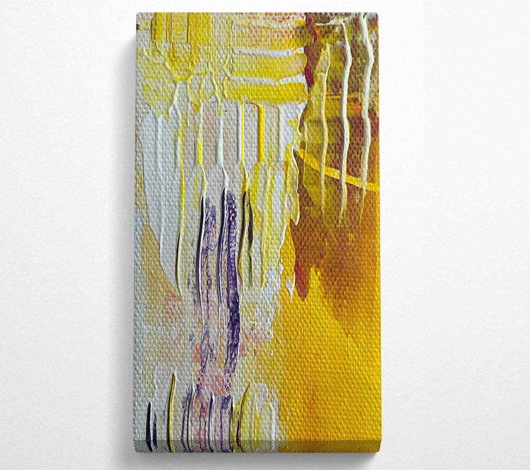  A Canvas Print of Golden Dripping Hues Canvas Art