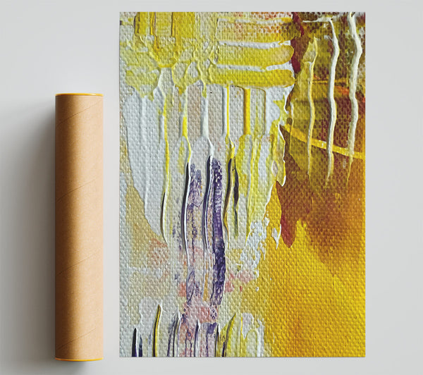 Golden Dripping Hues Print