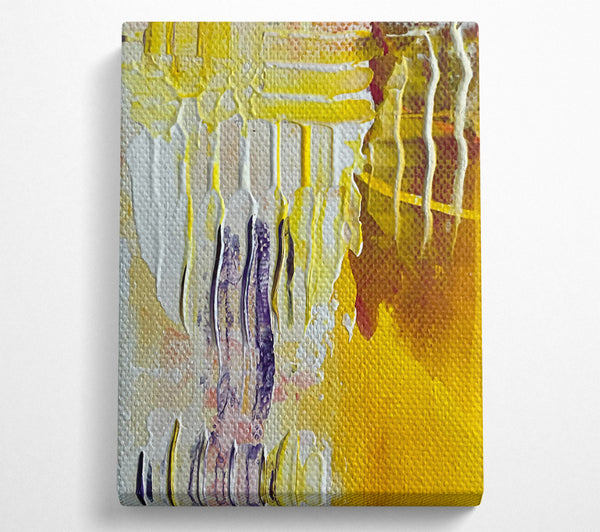  A Canvas Print of Golden Dripping Hues Canvas Art