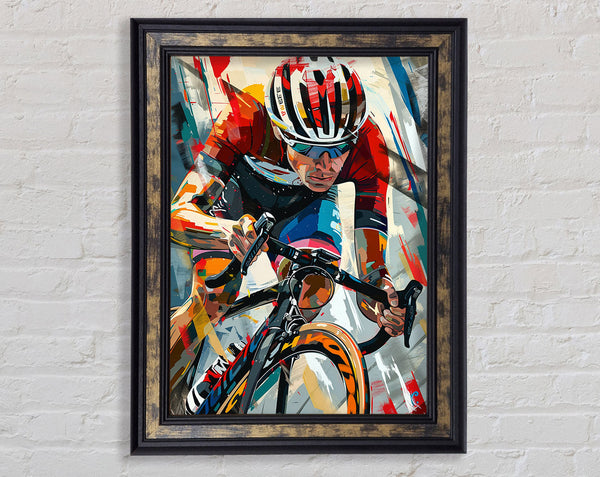 Cycling For Britain Framed Print