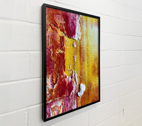 Crimson And Gold Abstract