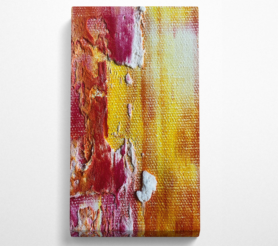  A Canvas Print of Crimson And Gold Abstract Canvas Wall Art