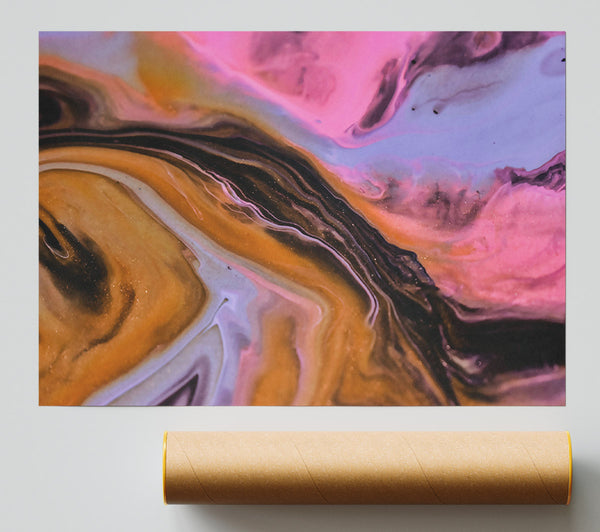 Pink And Orange Flow Giclee Print