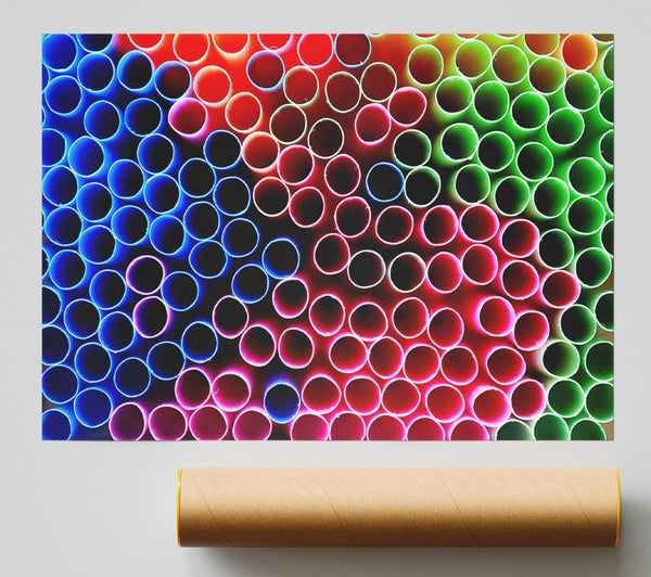 Pink Circular Symphony Poster
