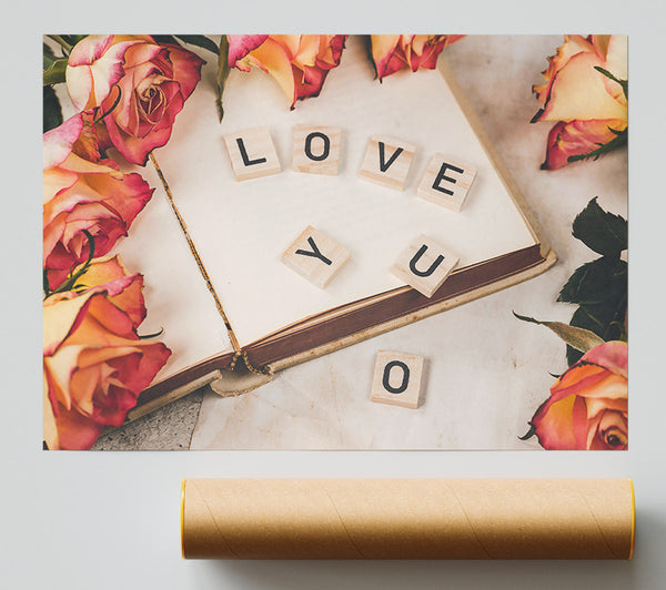 Peachy Love Letters. Print