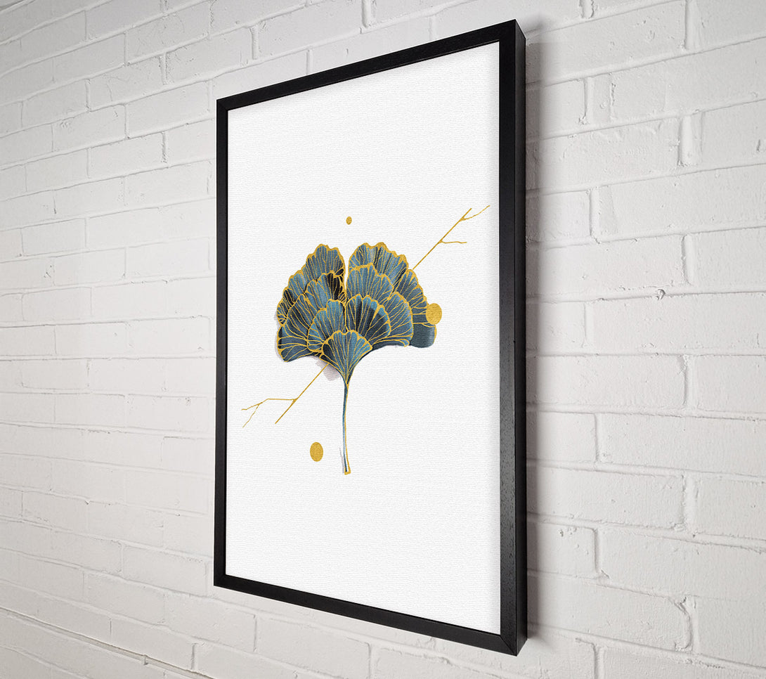  A Canvas Print of Dainty Gold Leaf Canvas Wall Art