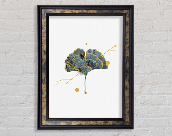 Dainty Gold Leaf Framed Print