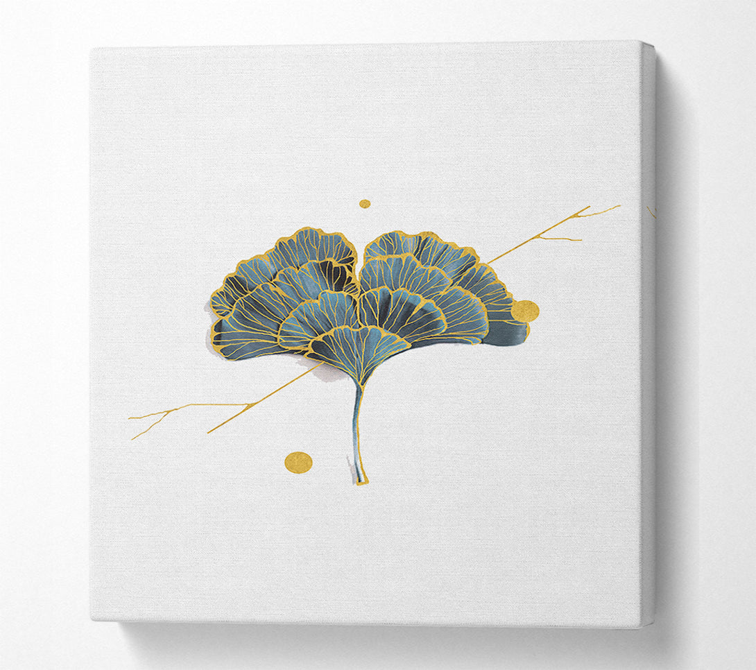  A Canvas Print of Dainty Gold Leaf Canvas Wall Art