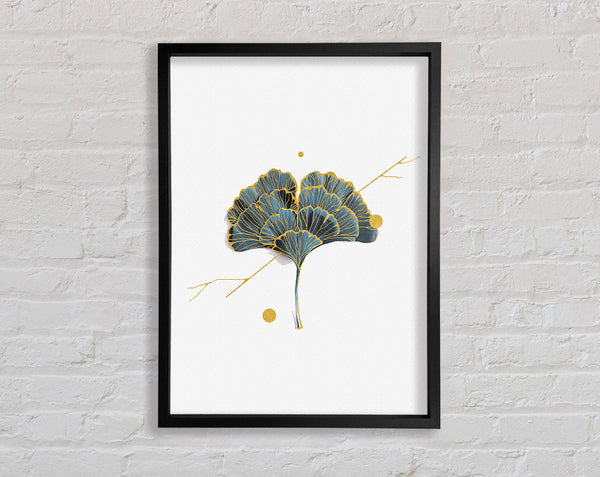 Dainty Gold Leaf Framed Print