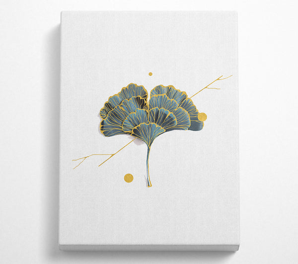  A Canvas Print of Dainty Gold Leaf Canvas Wall Art