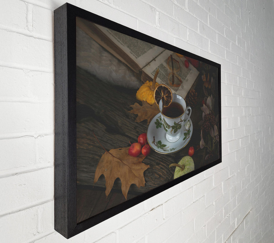  A Canvas Print of Warm Brown Tea Time Canvas Wall Art