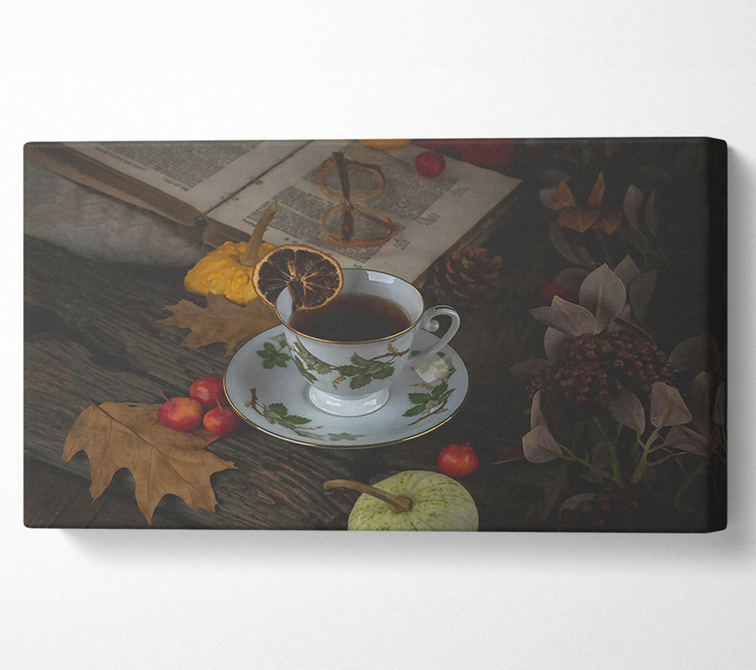  A Canvas Print of Warm Brown Tea Time Canvas Wall Art