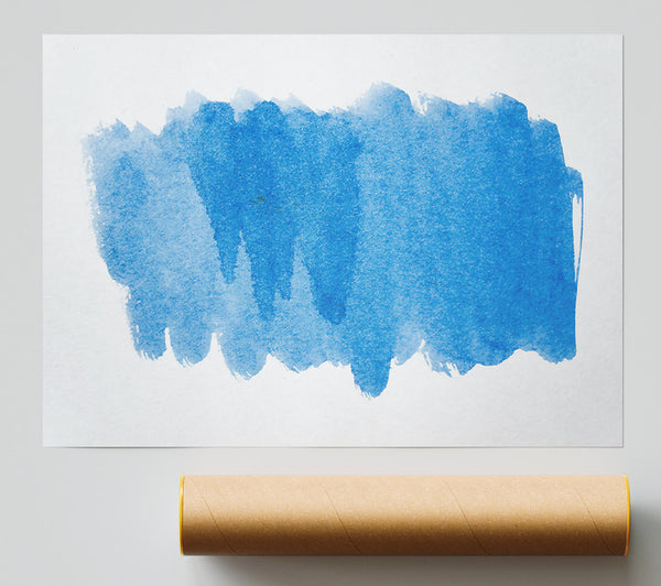 Azure Watercolor Dreams Poster