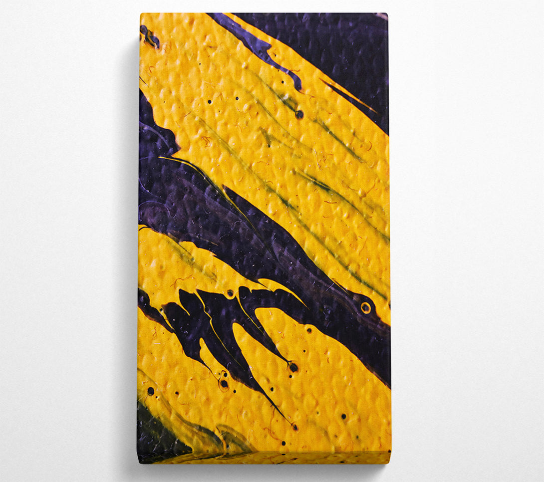  A Canvas Print of Golden Swirls Of Black Canvas Art