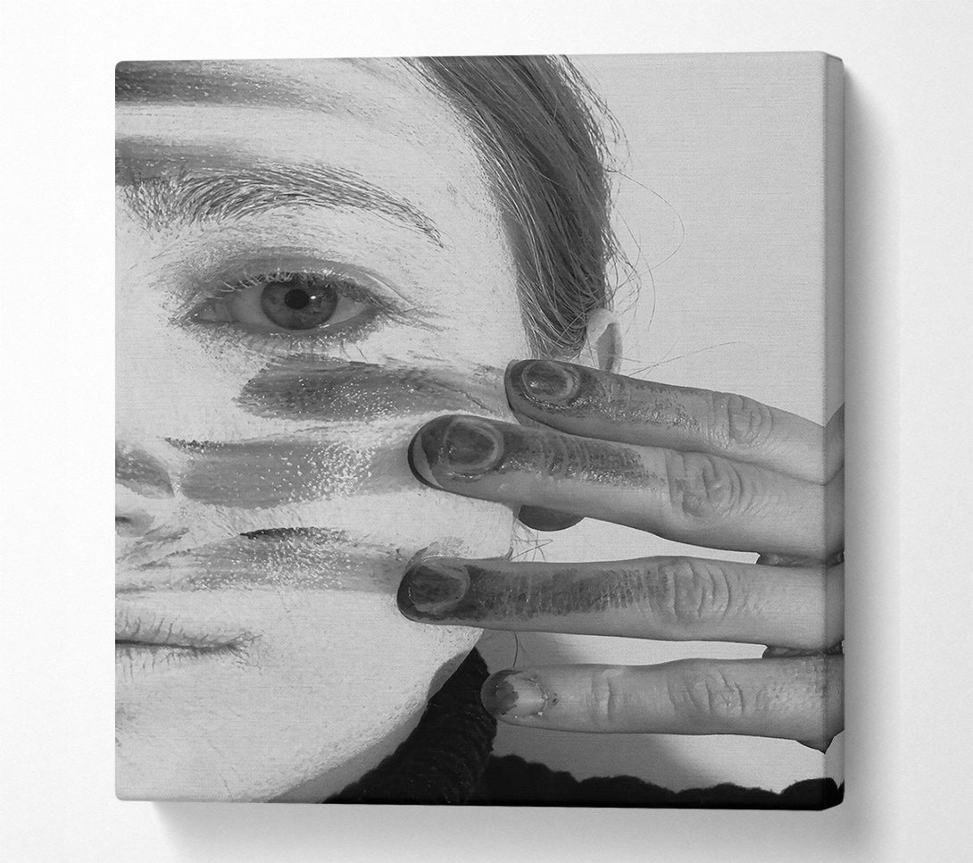  A Canvas Print of The Blackened White Canvas Wall Art