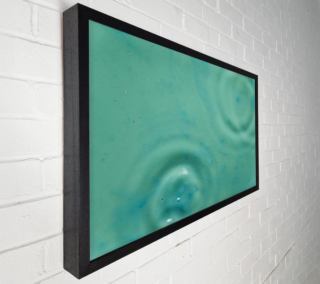  A Canvas Print of Teal Ripples And Shimmer. Canvas Art