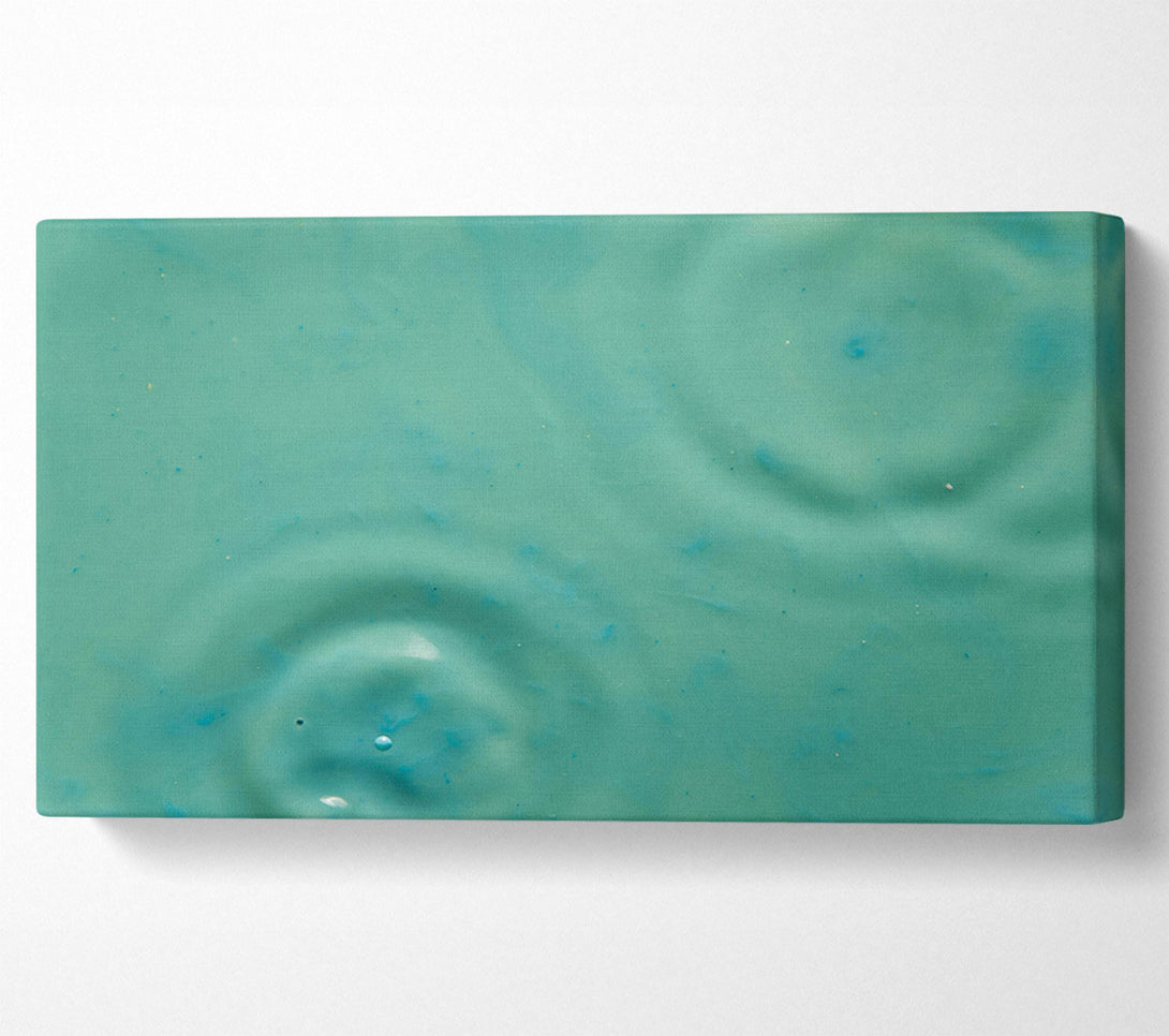  A Canvas Print of Teal Ripples And Shimmer. Canvas Art