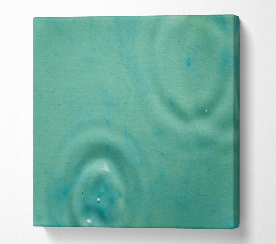  A Canvas Print of Teal Ripples And Shimmer. Canvas Art