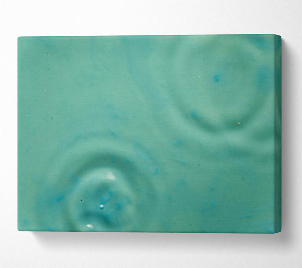  A Canvas Print of Teal Ripples And Shimmer. Canvas Art