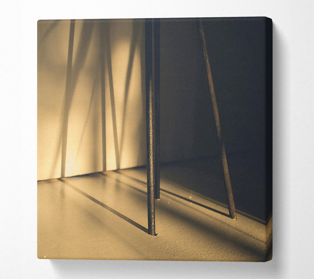  A Canvas Print of Golden Shadows And Steel Canvas Print