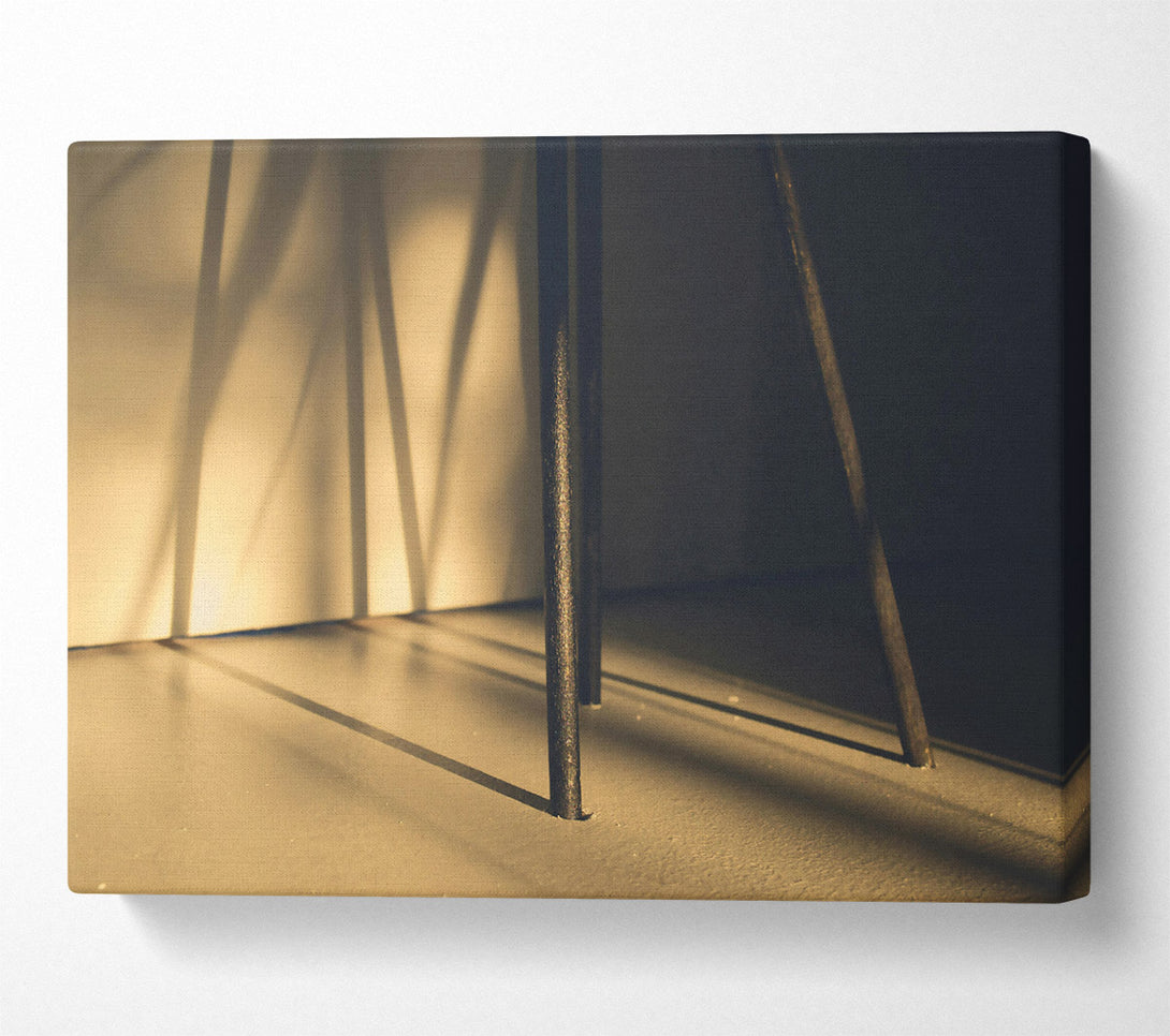  A Canvas Print of Golden Shadows And Steel Canvas Print