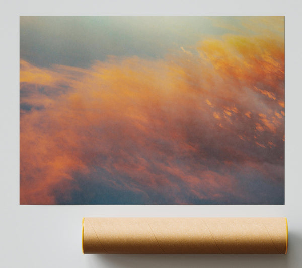 Orange Cloud Dreamscape Poster