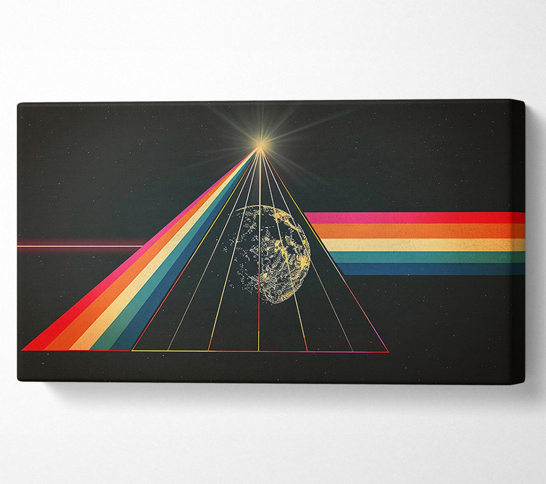  A Canvas Print of Golden Prism Light Canvas Wall Art
