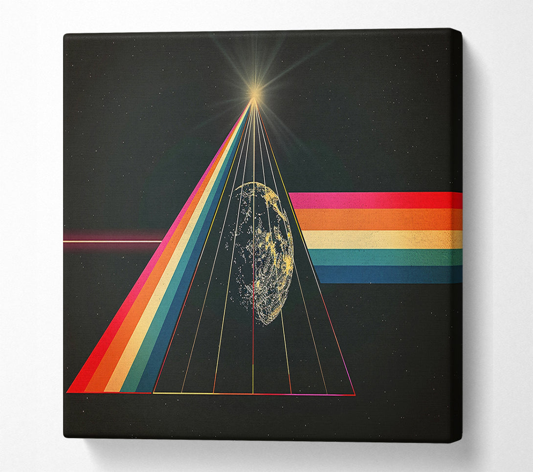  A Canvas Print of Golden Prism Light Canvas Wall Art