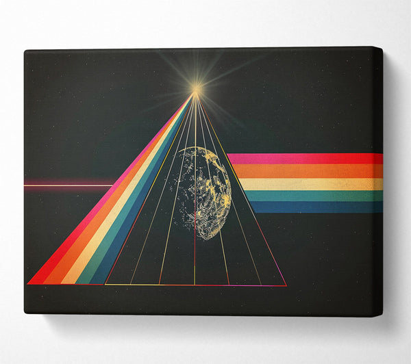  A Canvas Print of Golden Prism Light Canvas Wall Art
